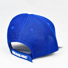 Load image into Gallery viewer, White Ripstop & Royal Blue Air-Mesh Semi-Pro Trucker