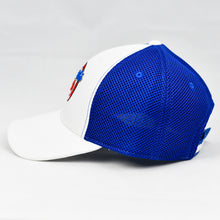 Load image into Gallery viewer, White Ripstop & Royal Blue Air-Mesh Semi-Pro Trucker