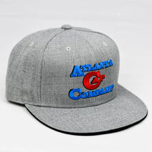 Load image into Gallery viewer, Grey Brushed-Cotton Flat-Bill