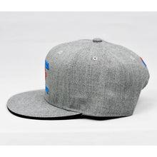 Load image into Gallery viewer, Grey Brushed-Cotton Flat-Bill