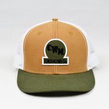 Load image into Gallery viewer, Carhartt & Olive Panama Canvas Slight-Curve Flat-Bill Snap-Back Trucker