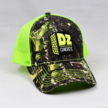 Load image into Gallery viewer, Mossy Oak & Fluorescent Yellow Semi-Pro Trucker
