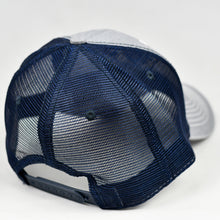 Load image into Gallery viewer, Heather Grey & Navy Semi-Pro Trucker
