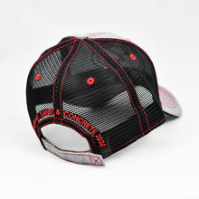 Load image into Gallery viewer, Heather Grey & Black Semi-Pro Trucker