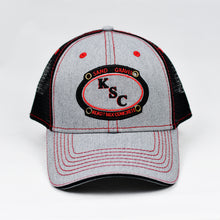 Load image into Gallery viewer, Heather Grey & Black Semi-Pro Trucker
