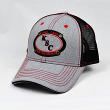Load image into Gallery viewer, Heather Grey & Black Semi-Pro Trucker