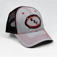 Load image into Gallery viewer, Heather Grey & Black Semi-Pro Trucker