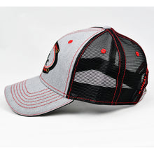 Load image into Gallery viewer, Heather Grey & Black Semi-Pro Trucker