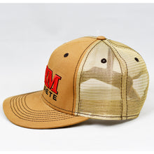 Load image into Gallery viewer, Carhartt & Khaki Slight-Curve Flat-Bill Snap-Back Trucker