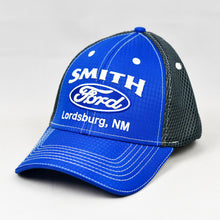 Load image into Gallery viewer, Royal Blue Rip-Stop & Charcoal Air-Mesh Semi-Pro Flex-Fit Trucker