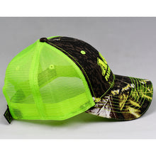 Load image into Gallery viewer, Mossy Oak & Fluorescent Yellow Semi-Pro Trucker