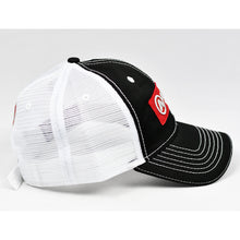 Load image into Gallery viewer, Black Chino Twill & White Trucker Dad-Cap