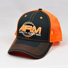 Load image into Gallery viewer, Charcoal & Fluorescent Orange Semi-Pro Snap-Back Trucker
