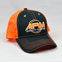 Load image into Gallery viewer, Charcoal & Fluorescent Orange Semi-Pro Snap-Back Trucker