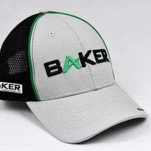 Load image into Gallery viewer, Light Grey Canvas & Black Air-Mesh Semi-Pro Trucker