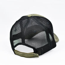Load image into Gallery viewer, Olive Canvas & Black Semi-Pro Trucker