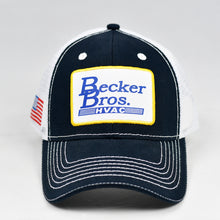 Load image into Gallery viewer, Navy Canvas & White Semi-Pro Trucker