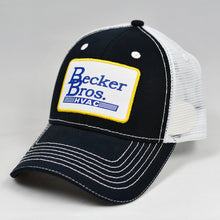 Load image into Gallery viewer, Navy Canvas & White Semi-Pro Trucker