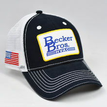 Load image into Gallery viewer, Navy Canvas & White Semi-Pro Trucker