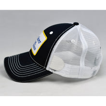 Load image into Gallery viewer, Navy Canvas & White Semi-Pro Trucker