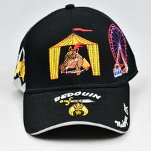 Load image into Gallery viewer, Black w/ White Trims Chino Twill Semi-Pro Cap