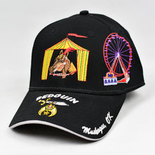 Load image into Gallery viewer, Black w/ White Trims Chino Twill Semi-Pro Cap