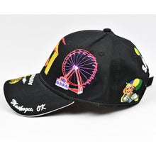 Load image into Gallery viewer, Black w/ White Trims Chino Twill Semi-Pro Cap