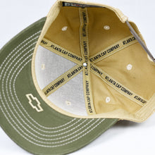Load image into Gallery viewer, Olive & Tan Panama Canvas Slight-Curve Flat-Bill Snap-Back
