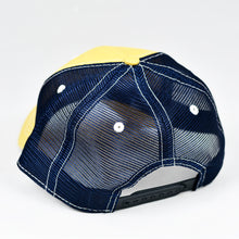 Load image into Gallery viewer, Yellow & Navy Semi-Pro Snap-Back Trucker