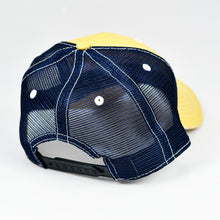 Load image into Gallery viewer, Yellow & Navy Semi-Pro Snap-Back Trucker