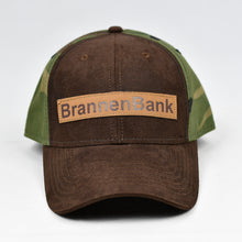 Load image into Gallery viewer, Suede Brown & Army Green Camo Snap-Back