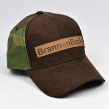 Load image into Gallery viewer, Suede Brown & Army Green Camo Snap-Back
