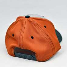 Load image into Gallery viewer, Grey Chino & Orange Micro-Mesh Snap-Back