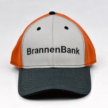 Load image into Gallery viewer, Grey Chino & Orange Micro-Mesh Snap-Back
