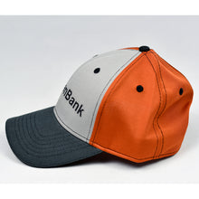 Load image into Gallery viewer, Grey Chino & Orange Micro-Mesh Snap-Back