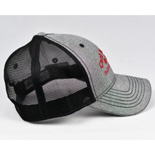 Load image into Gallery viewer, Grey Chambray & Black Semi-Pro Snap-Back Trucker