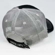 Load image into Gallery viewer, Black & Grey Semi-Pro Trucker