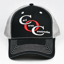 Load image into Gallery viewer, Black & Grey Semi-Pro Trucker