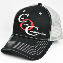 Load image into Gallery viewer, Black & Grey Semi-Pro Trucker