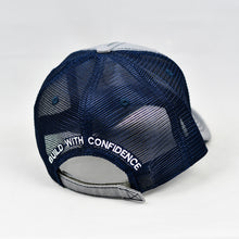 Load image into Gallery viewer, Heather Grey & Navy Semi-Pro Trucker