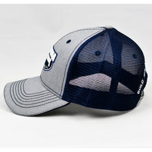 Load image into Gallery viewer, Heather Grey & Navy Semi-Pro Trucker
