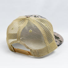 Load image into Gallery viewer, Desert Digi-Camo & Khaki Slight-Curve Flat-Bill Trucker