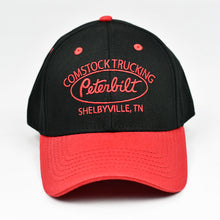 Load image into Gallery viewer, Black & Red Chino Twill Semi-Pro Cap