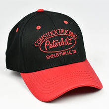 Load image into Gallery viewer, Black & Red Chino Twill Semi-Pro Cap