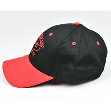 Load image into Gallery viewer, Black & Red Chino Twill Semi-Pro Cap