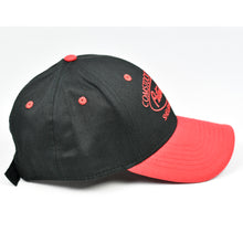 Load image into Gallery viewer, Black & Red Chino Twill Semi-Pro Cap