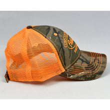 Load image into Gallery viewer, Real Tree Camo & Fluorescent Orange Semi-Pro Trucker