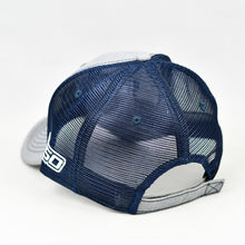 Load image into Gallery viewer, Heather Grey & Navy Semi-Pro Trucker