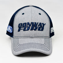 Load image into Gallery viewer, Heather Grey & Navy Semi-Pro Trucker
