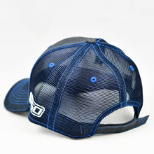 Load image into Gallery viewer, Charcoal & Navy w/ Blue Trims Semi-Pro Trucker